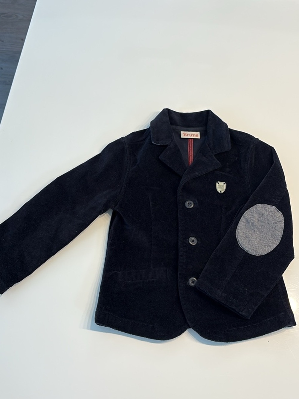 Brums Boys' Corduroy Blazer with Elbow Patch